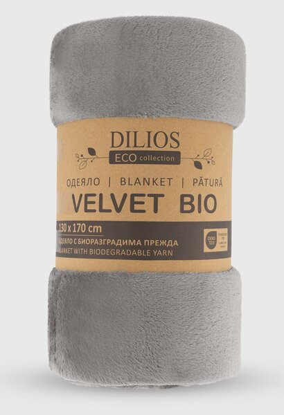 Dilios Velvet BIO deka Barva: ecru - krémová, Rozměr: 130 x 170 cm