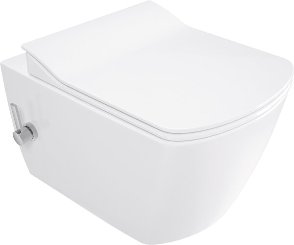 Deante Blur, záchodová WC mísa s funkcí bidetu 525x372x349 mm, bílá lesklá, DEA-CDZ_6WPW