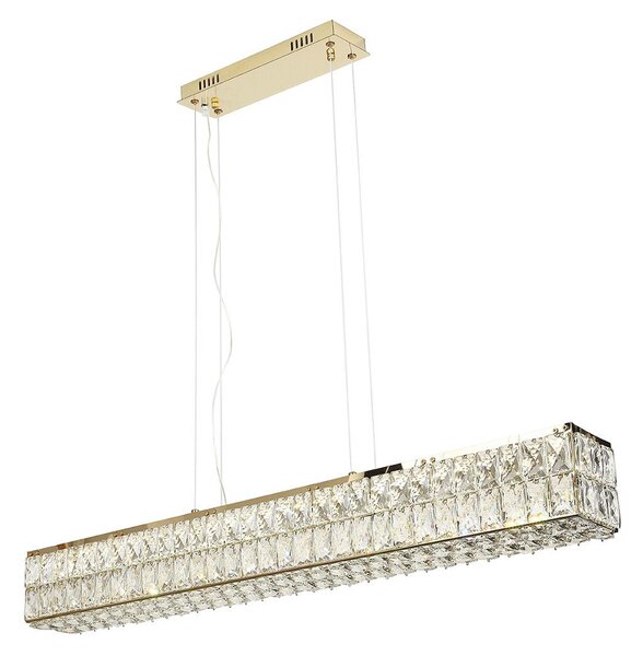 Toolight Toolight, LED křišťálové stropní svítidlo APP1566-CP, zlatá, OSW-06403