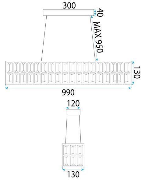 Toolight Toolight, LED křišťálové stropní svítidlo APP1566-CP, zlatá, OSW-06403