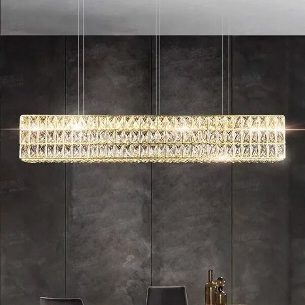 Toolight Toolight, LED křišťálové stropní svítidlo APP1566-CP, zlatá, OSW-06403