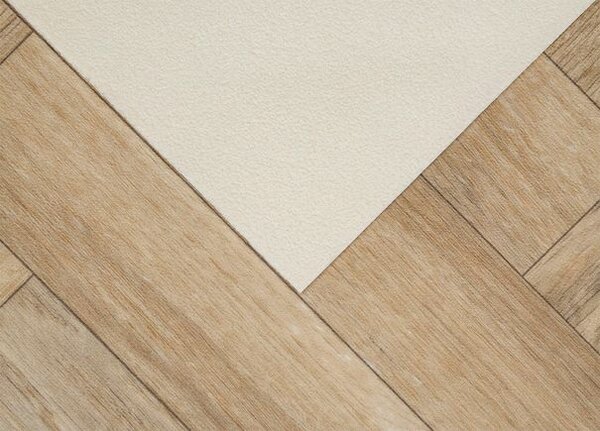 Breno PVC FEELINGS Artena Oak 617M - světlé parkety, šíře 100 cm