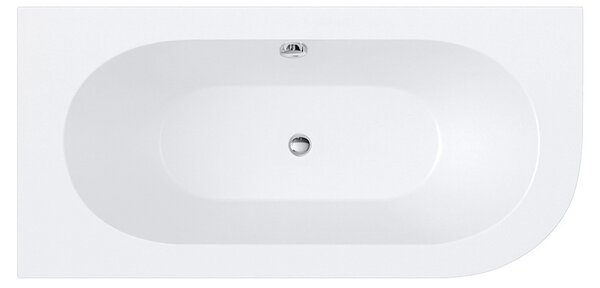 BPS-koupelny Akrylátová asymetrická vana s krycím panelem HYD-EBI140L 140x75 cm LEVÁ, bílá