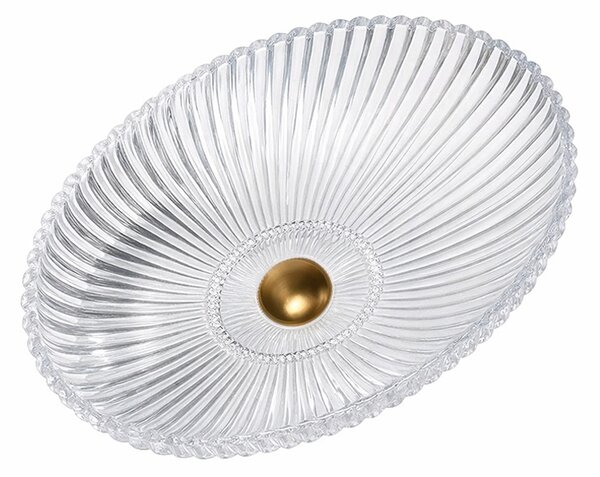 BPS-koupelny Skleněné umyvadlo na desku HYD-BRT3-TR-510 51x35 cm, transparent