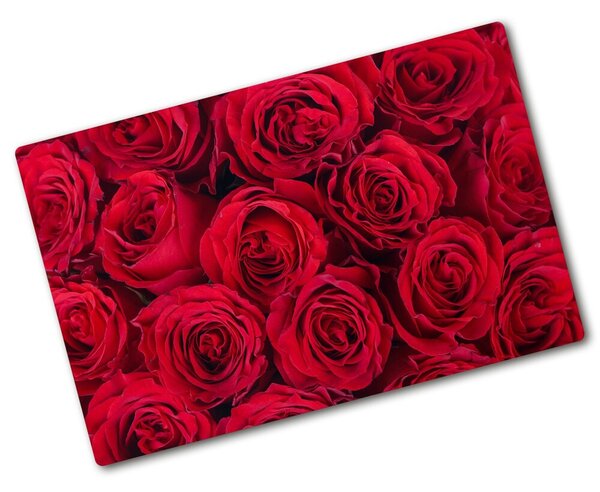 Deska na krájení skleněná Růže pl-ko-80x52-f-102803756