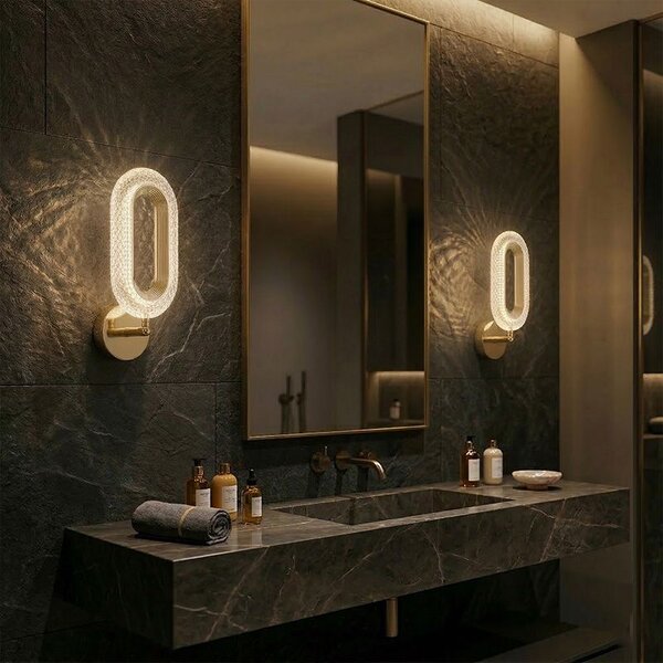 Toolight Rea, NÁSTĚNNÉ LED SVÍTIDLO G171-W GOLD, OSW-07815