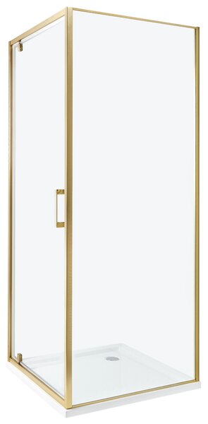 Sprcha DARLI 70 x 70 x 185 cm Zlatá