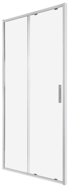 Novoterm Jednokřídlé posuvné sprchové dveře NV-Solid DS CHR 100, chrom/transparent - bez vaničky