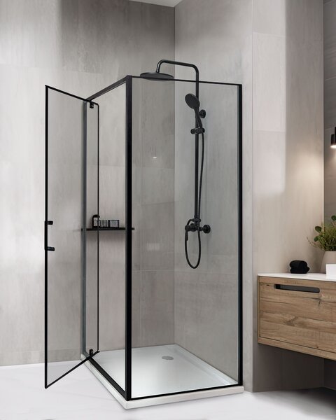 Sprcha DARLI 70 x 70 x 185 cm Černá