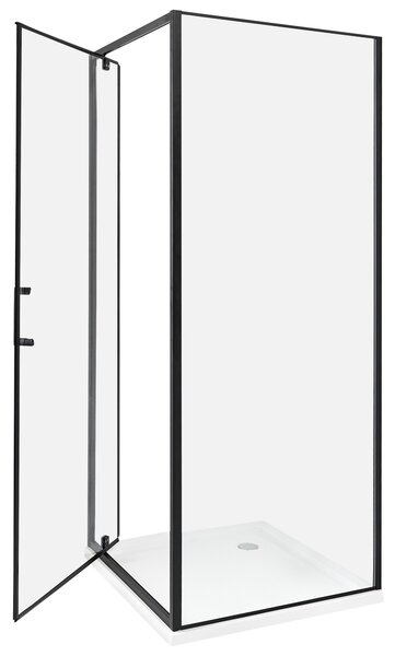 Sprcha DARLI 70 x 70 x 185 cm Černá