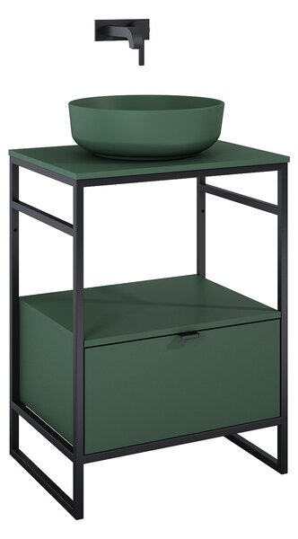 Elita Indus, SZAFKA INDUS 60 1S FOREST GREEN MATT DO STELAŻE, ELT-168749
