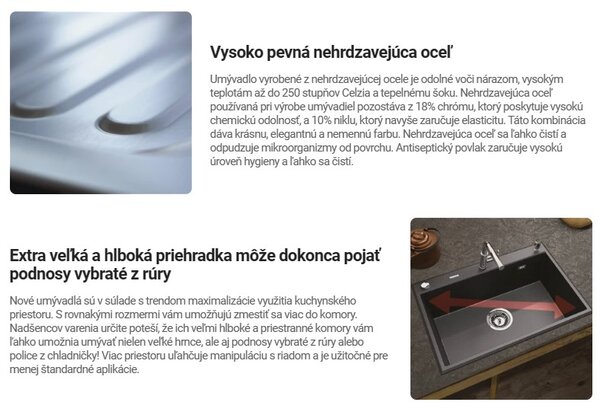 Deante Olfato, 1-komorový nerezový dřez 550x505x200mm, zlatá matná, DEA-ZPO_R10B