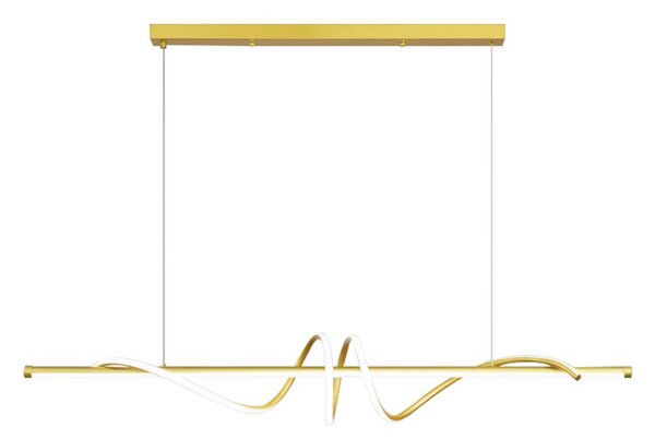 Toolight Toolight, LED závěsné osvětlení 120cm, 50W, 3000K, LHJ024-CP, zlatá lesklá, OSW-60015