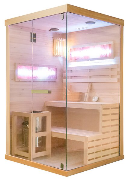 BPS-koupelny Finská sauna Relax HYD-6191 120x120, 2 osoby