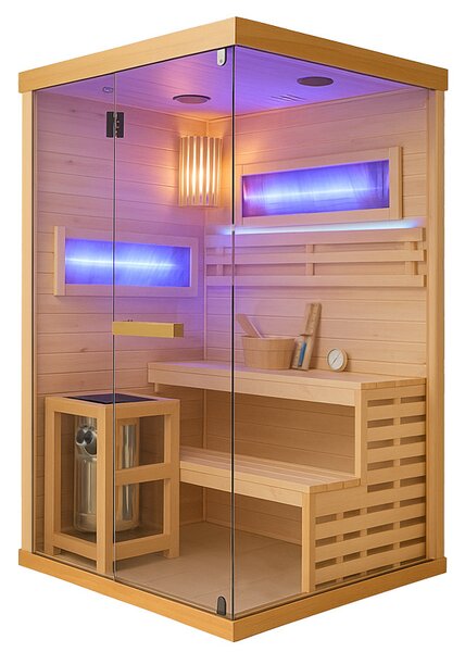 BPS-koupelny Finská sauna Relax HYD-6191 120x120, 2 osoby
