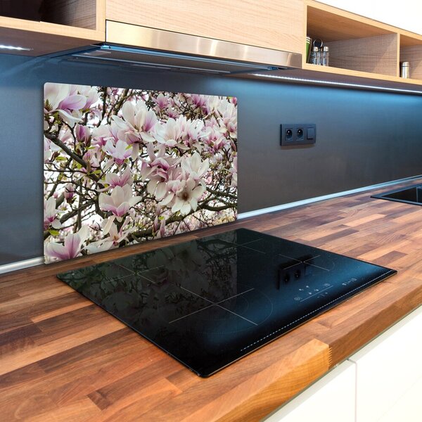 Deska na krájení skleněná Květy magnolie pl-ko-80x52-f-107287859