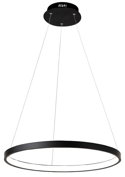 Toolight Závěsné LED osvětlení Modern Circle D99 LHJ012-CP 80cm černé