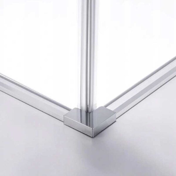 BPS-koupelny Čtvercový sprchový kout HYD-SK90B 90x90 chrom/transparent + vanička HYD-SSV-RIKO černá