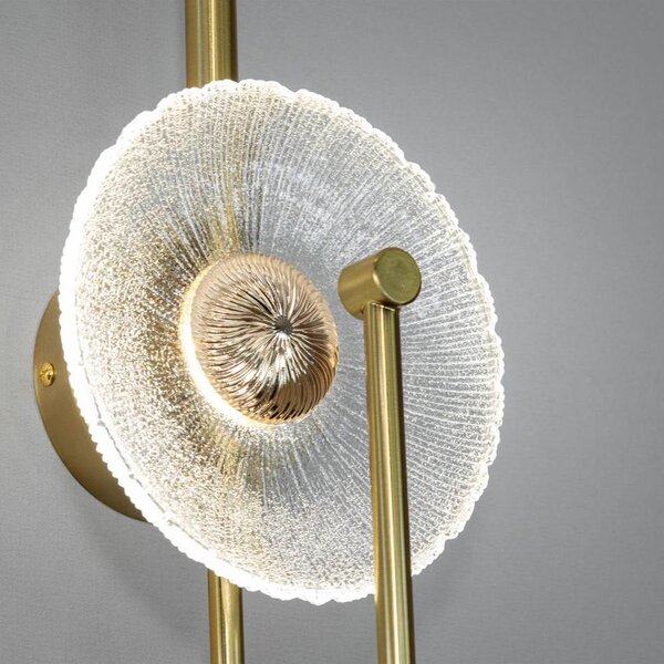 Toolight Toolight, LED nástěnné svítidlo 53x18cm, 3W, 3000K, LHJ072-W, zlatá matná, OSW-50032