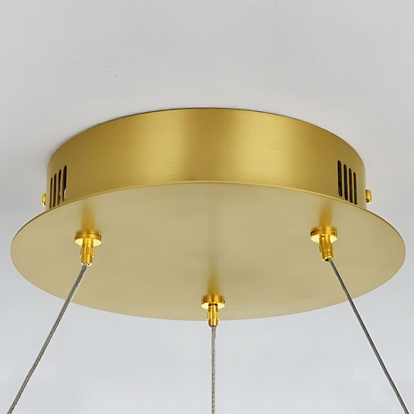 Toolight Toolight, LED závěsné osvětlení 80cm, 50W, 3000K, LHJ047-CP, zlatá lesklá, OSW-50022