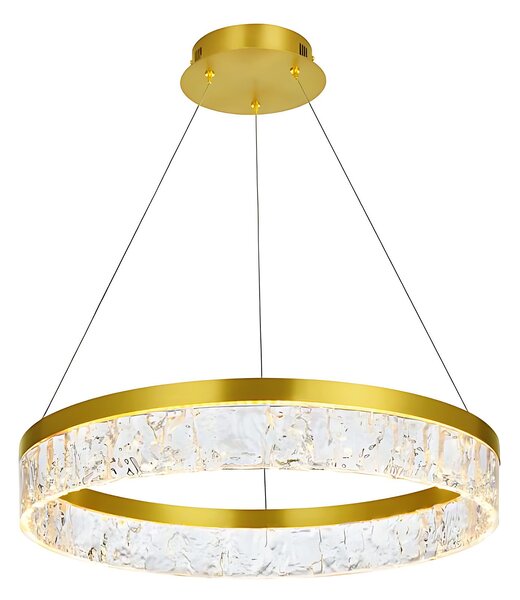 Toolight Toolight, LED závěsné osvětlení 50cm, 31W, 3000K, LHJ046-CP, zlatá lesklá, OSW-50021
