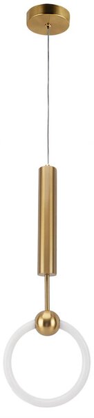 Toolight Toolight, LED závěsné svítidlo 25x55cm, 10W, 3000K, LHJ059-CP1, zlatá matná, OSW-60031