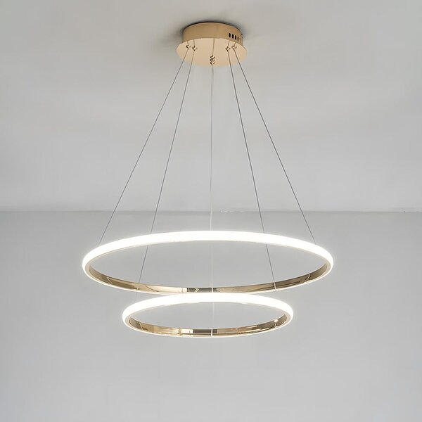 Toolight Toolight, LED závěsné osvětlení 40/60cm, 61W, 3000K, LHJ007-CP2, zlatá, OSW-60004
