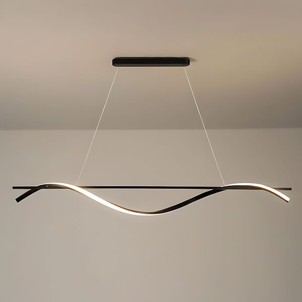 Toolight Toolight, LED závěsná lampa 120cm, 27W, 3000K, LHJ019-CP, černá, OSW-50004