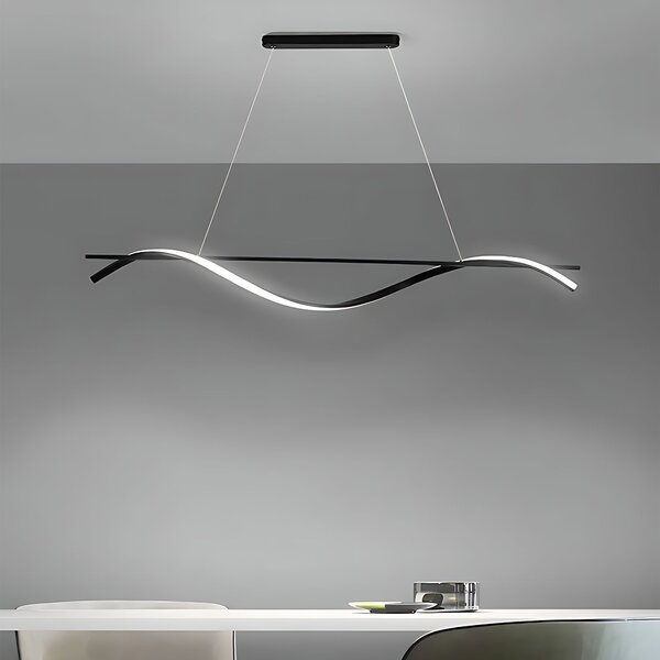 Toolight Toolight, LED závěsná lampa 120cm, 27W, 3000K, LHJ019-CP, černá, OSW-50004