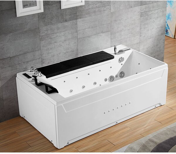 BPS-koupelny Hydromasážní vana HYD-NIA911 180x100 s ohřevem vody