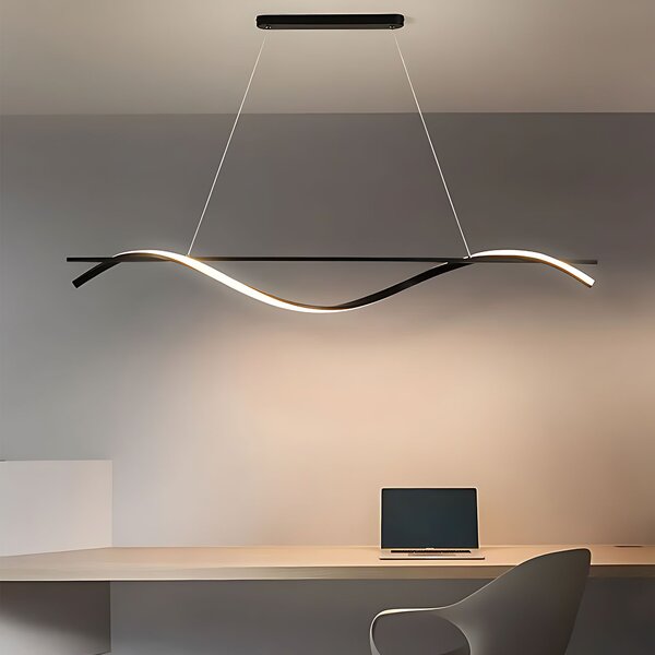 Toolight Toolight, LED závěsná lampa 120cm, 27W, 3000K, LHJ019-CP, černá, OSW-50004