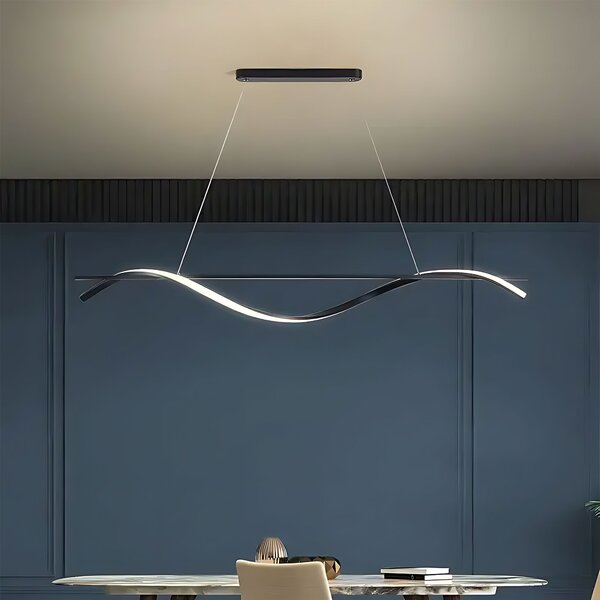 Toolight Toolight, LED závěsná lampa 120cm, 27W, 3000K, LHJ019-CP, černá, OSW-50004