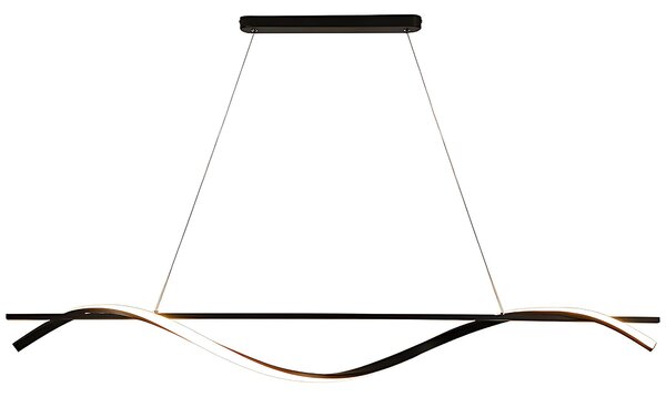 Toolight Toolight, LED závěsná lampa 120cm, 27W, 3000K, LHJ019-CP, černá, OSW-50004