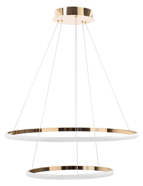 Toolight Toolight, LED závěsné osvětlení 40/60cm, 61W, 3000K, LHJ007-CP2, zlatá, OSW-60004