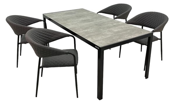 Doppler BERGAMO MELIA LIKA-TEX® zahradní sedací souprava 4+1 antracit