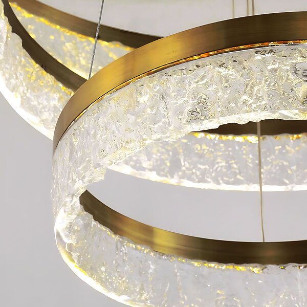 Toolight Toolight, LED závěsné osvětlení 60cm, 60W, 3000K, LHJ049-CP2, zlatá, OSW-60028