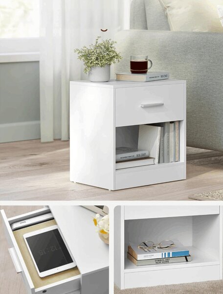 Set dvou nočních stolků ANT-E1081 WT (2 ks)