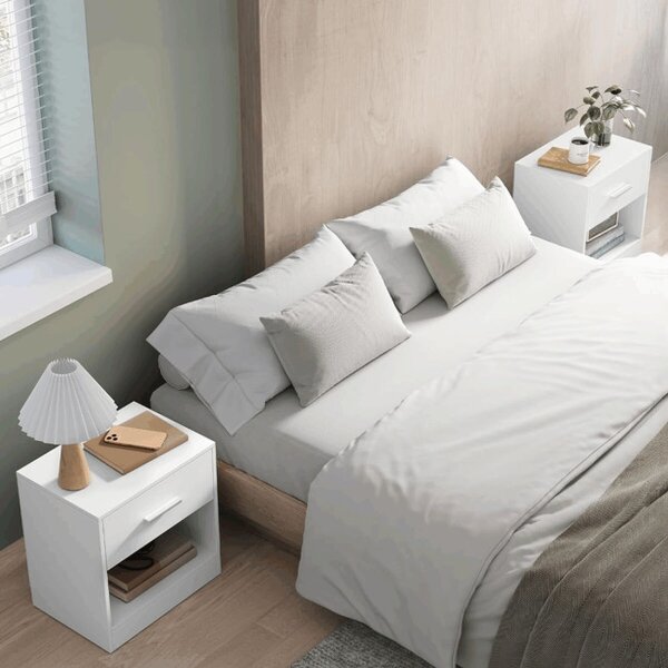 Set dvou nočních stolků ANT-E1081 WT (2 ks)