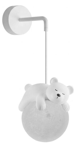 Toolight Rea, NÁSTĚNNÁ LAMPA NÁSTĚNNÉ SVÍTIDLO WHITE BEAR G161-1W, OSW-07800