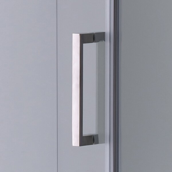 BPS-koupelny Čtvercový sprchový kout HYD-SK1190B 90x90 chrom/transparent + vanička HYD-SSV-RIKO černá