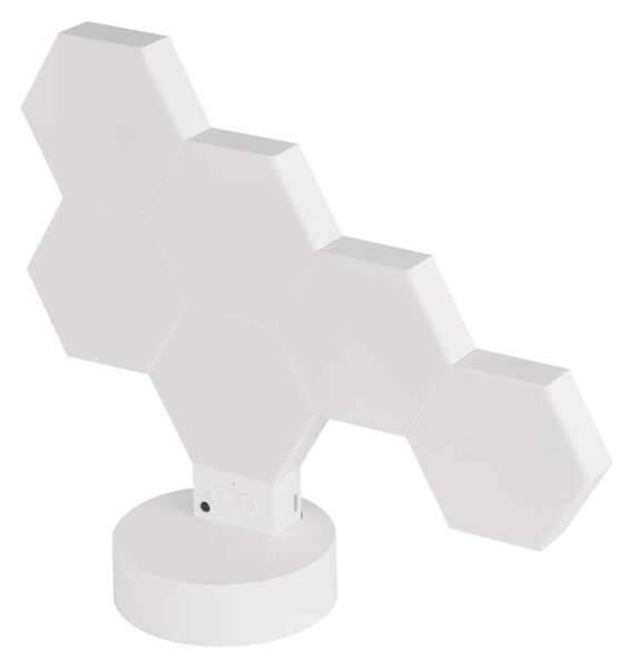 EMOS GoSmart LED stolní lampa Hexagon bílá, 6 dílů, RGB, stmívatelná, WiFi 1555426000