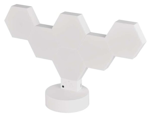 EMOS GoSmart LED stolní lampa Hexagon bílá, 6 dílů, RGB, stmívatelná, WiFi 1555426000