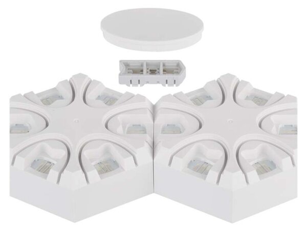 EMOS GoSmart LED stolní lampa Hexagon bílá, 6 dílů, RGB, stmívatelná, WiFi 1555426000