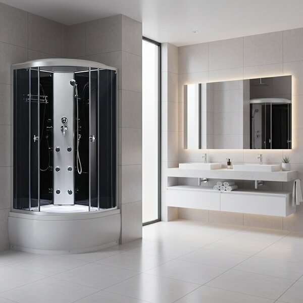 BPS-koupelny Hydromasážní box HYD-Silven 90, 90x90