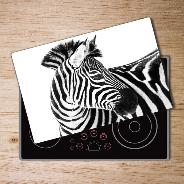 Kuchyňská deska skleněná Zebra na sněhu pl-ko-80x52-f-121577688
