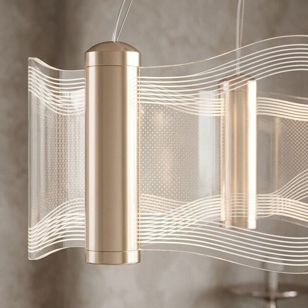 Toolight Rea, ZÁVĚSNÁ STROPNÍ LAMPA G151-CP GOLD, OSW-04707