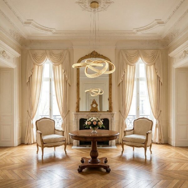 Toolight Rea, ZÁVĚSNÁ STROPNÍ LAMPA G153-CP GOLD, OSW-07826