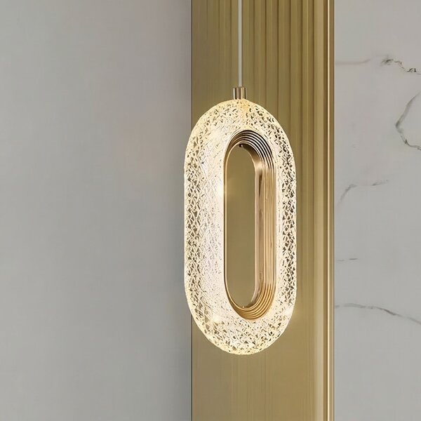 Toolight Rea, ZÁVĚSNÉ STROPNÍ LED SVÍTIDLO G173-3CP GOLD, OSW-07817