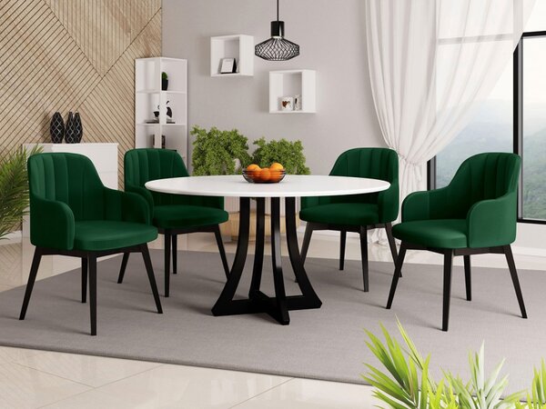 Čalouněné křeslo ST105, Barva křesla: černá, Potah: Magic Velvet 2225 5903211304835