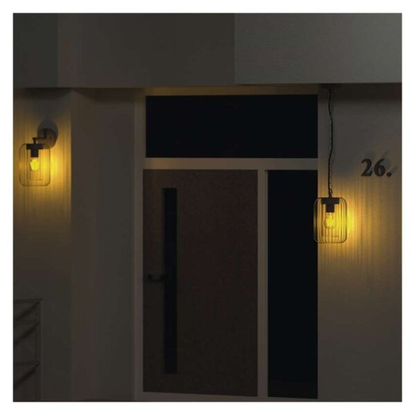 EMOS LED zahradní závěsné svítidlo SALVIA, 16 × 16 × 32 cm, 1 × E27, 15 W 1554001000
